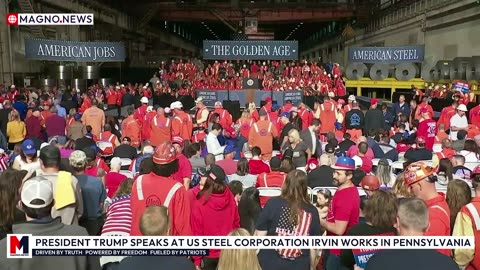 🇺🇸 President Trump Hosts MAGA Rally at US Steel Corporation Irvin Works in Pennsylvania [LIVE]