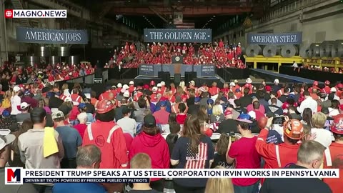 🇺🇸 President Trump Hosts MAGA Rally at US Steel Corporation Irvin Works in Pennsylvania [LIVE]
