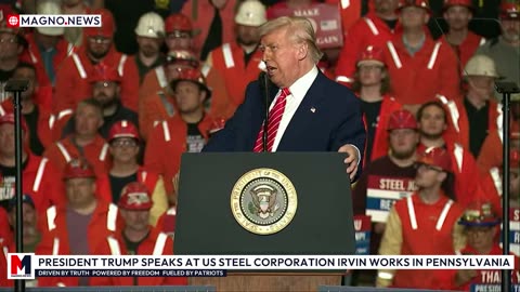 🇺🇸 President Trump Hosts MAGA Rally at US Steel Corporation Irvin Works in Pennsylvania [LIVE]