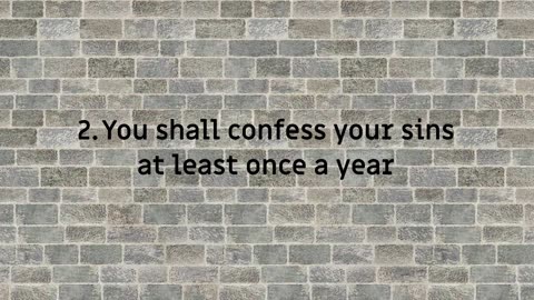 The Five Precepts of the Catholic Church