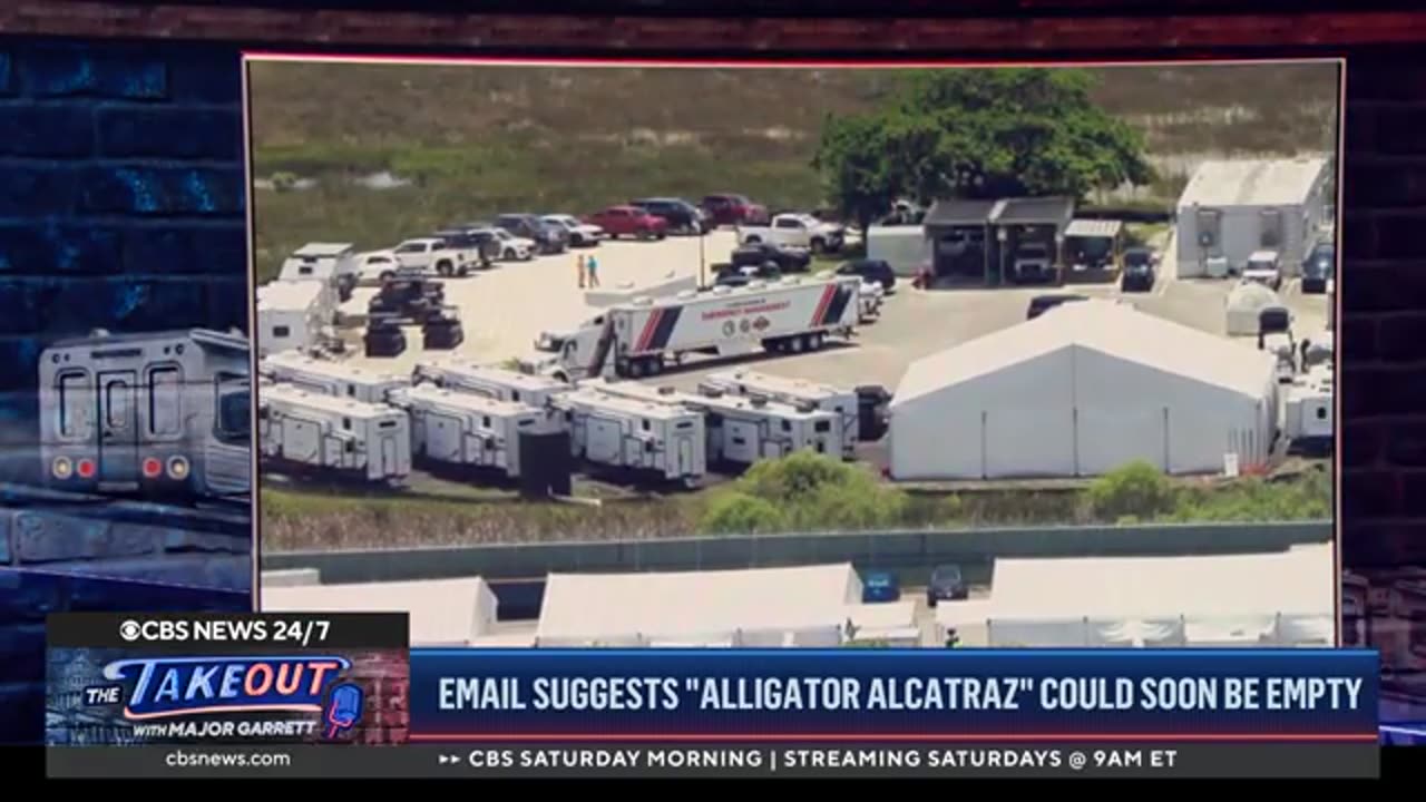 Email says "Alligator Alcatraz" will likely be empty "within a few days"