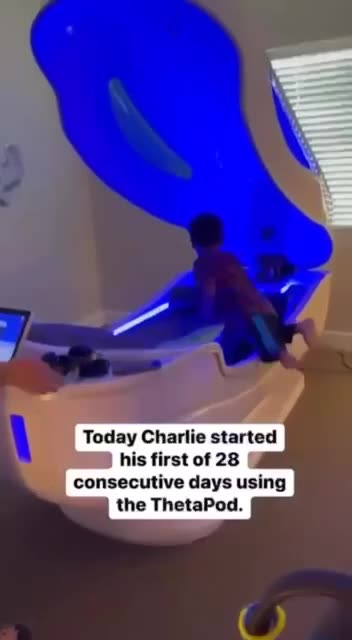 Today, a young boy named Charlie stepped into a capsule unlike anything most have ever seen