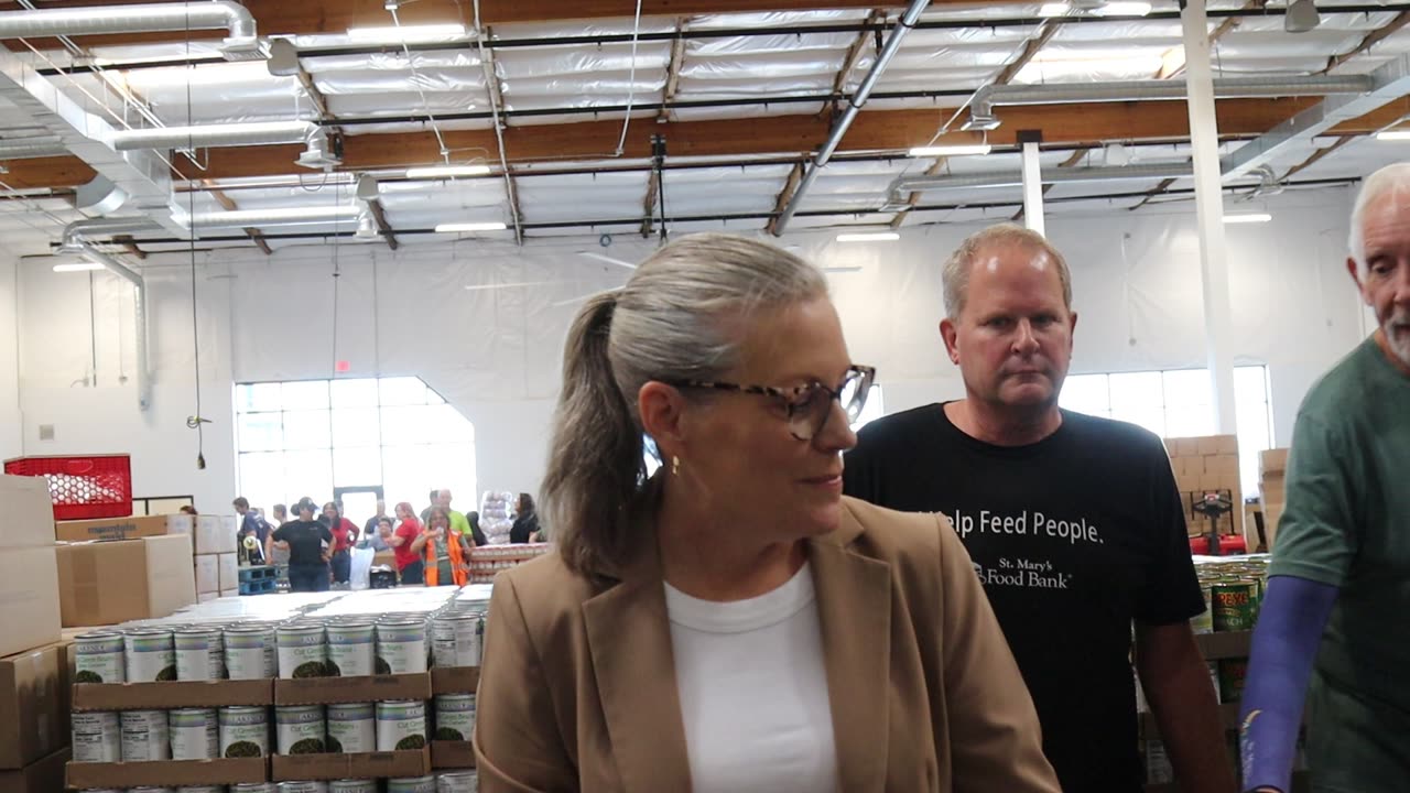B Role 3 Governor Katie Hobbs at St. Mary's Food Bank.