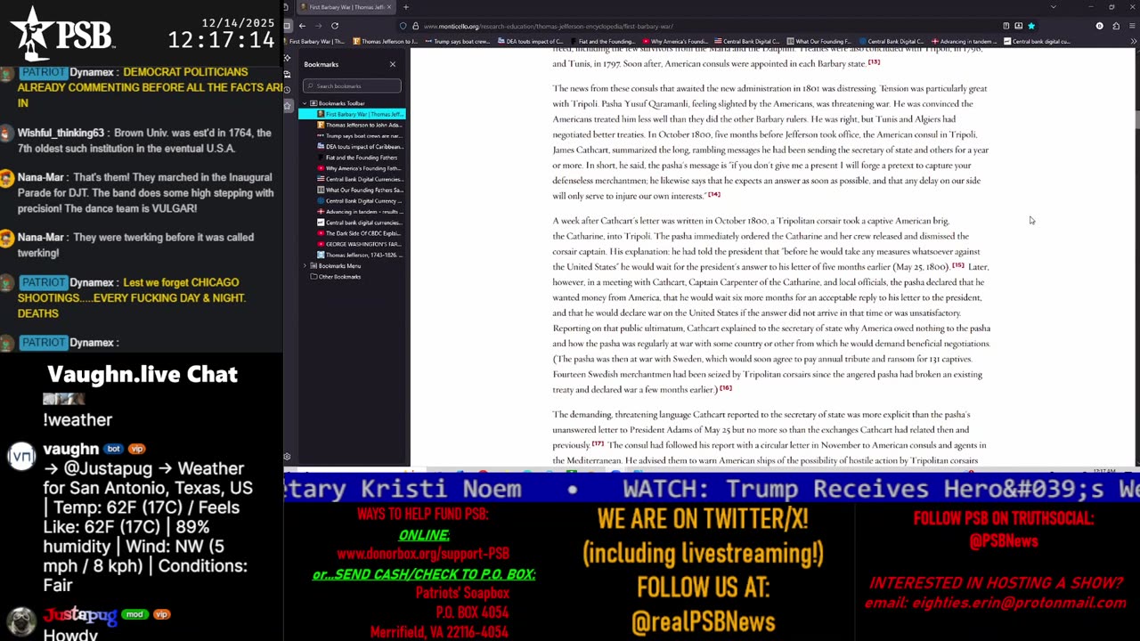 Patriots' Soapbox NEWS - LIVE 24/7!