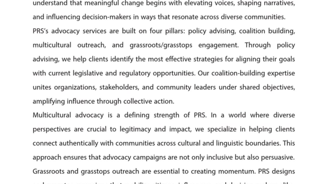 PRS International Group of Companies Crafting Strategies for a Connected World