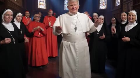 Donald Trump Busting a Move As The Pope At the Vatican