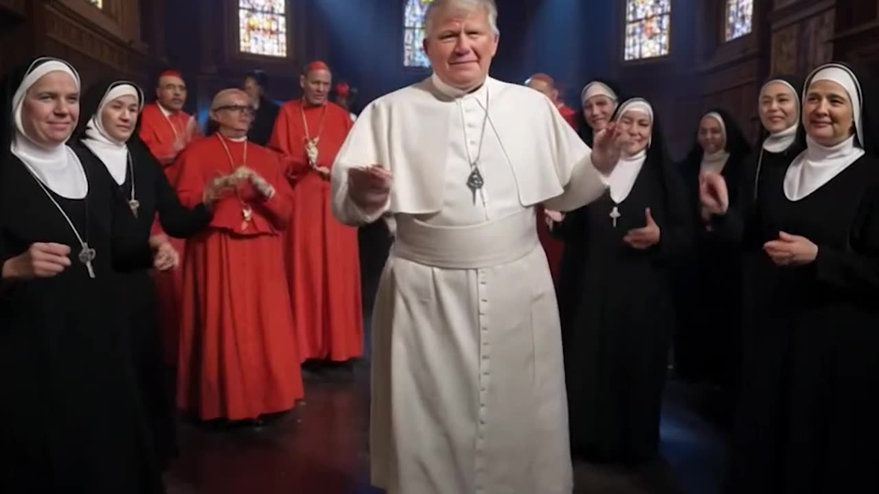 Donald Trump Busting a Move As The Pope At the Vatican