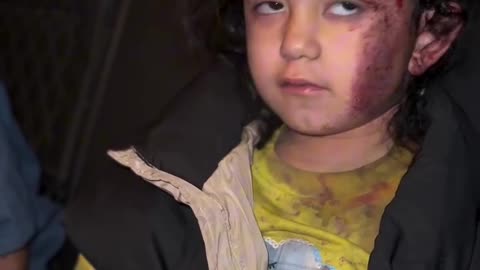 A child lost her father during the war