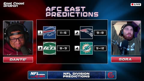 🔴 AFC & NFC East Predictions, Records & Outlook | #NFL Rush: EP 38