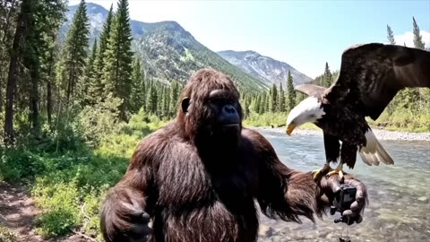 Bigfoot VLOG - Fishing with an eagle