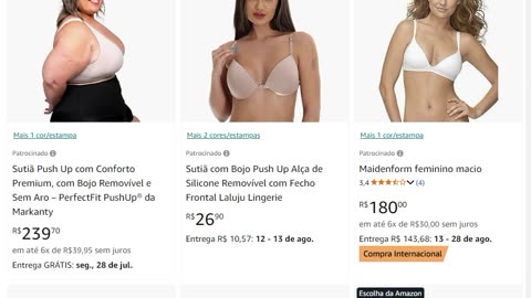 Sutiã Push Up com Conforto Premium, com Bojo Removível e