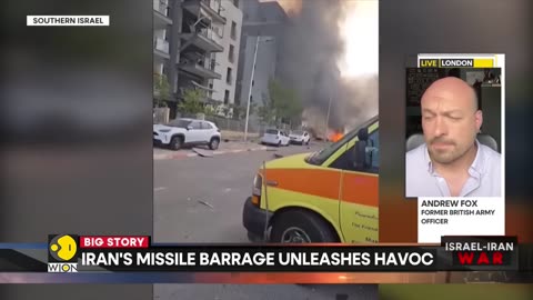 Israel-Iran War: Iranian Missiles Strike Southern Israel, Fire Erupts