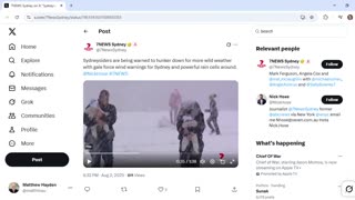 7 News Sydney Big Freeze report has comms about the Storm being on the Cabal in Australia