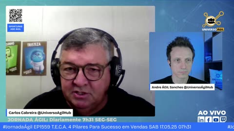 #JornadaÁgil EP1559 T.E.C.A. 4 Pilares Para Sucesso em Vendas SAB 17.05.25 07h31