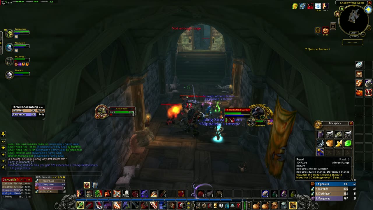 ShadowFang Keep run and Tarren Mill quests