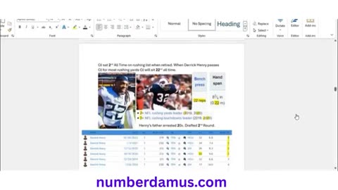 Derrick Henry Prediction= Correct