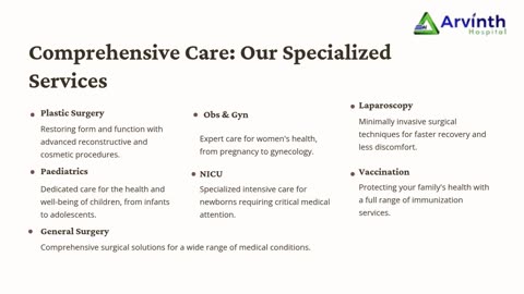 Your Trusted Destination for Quality Healthcare – Arvinth Hospital