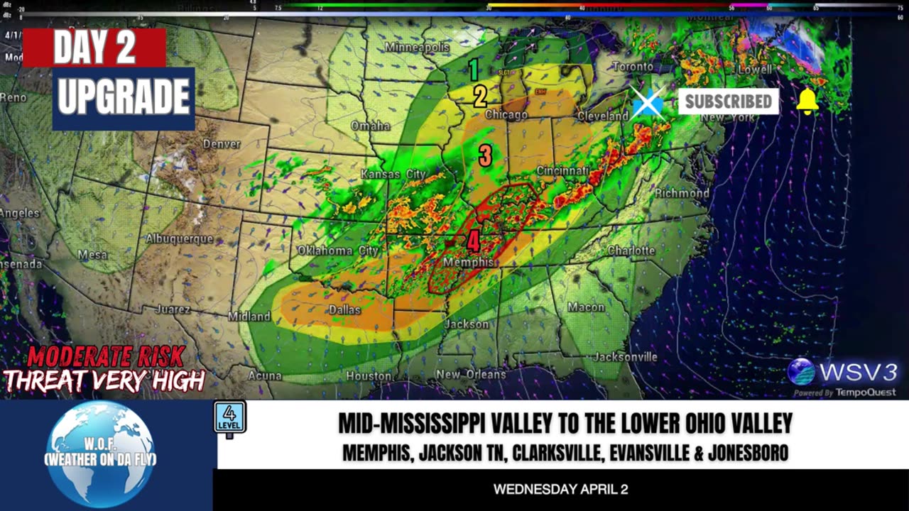 🌪️ Convective Outlook Day 2...Urgent Afternoon Update! 4/1/25 #shorts #stormupdate #severewx
