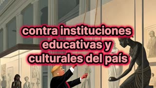 Trump acusa a museos estadounidenses de promover ideología “woke”.