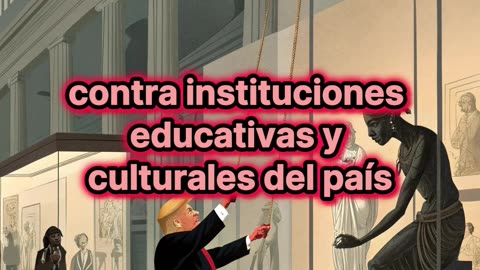 Trump acusa a museos estadounidenses de promover ideología “woke”.