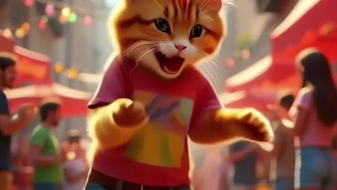 Dance of cat