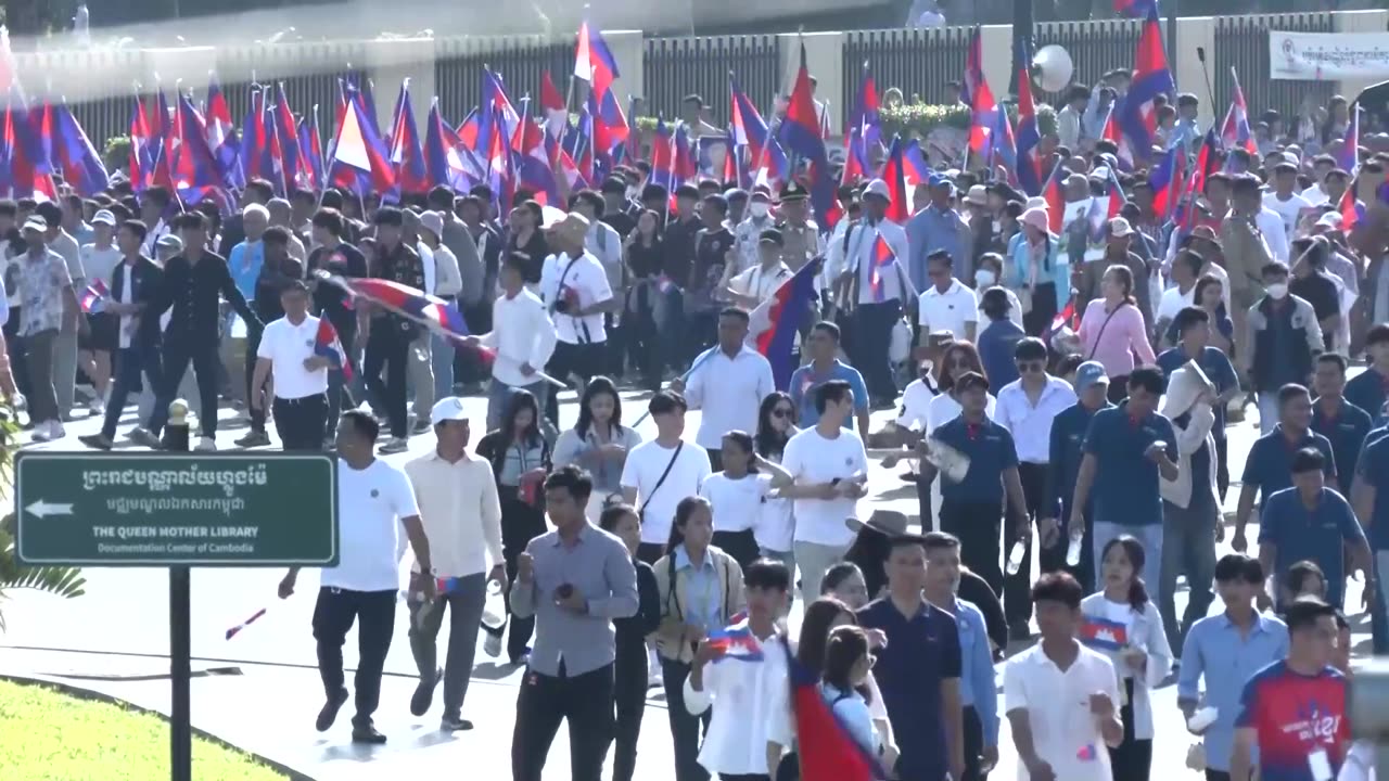 Cambodians join state rally as border dispute with Thailand intensifies