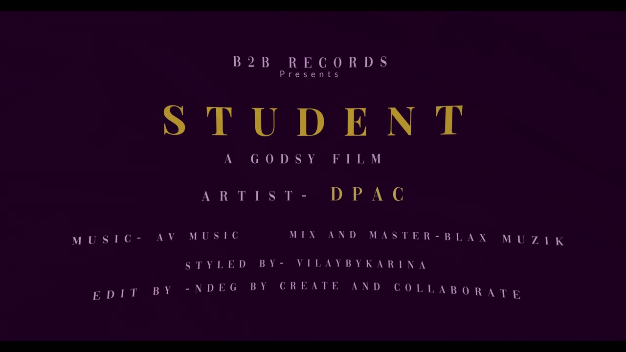 D PAC - Student (Official Lyrical Music Video) | B2b Records | Latest Rap Song @imddpac 