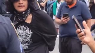 Hamas supporter arrested and goes DEMONIC