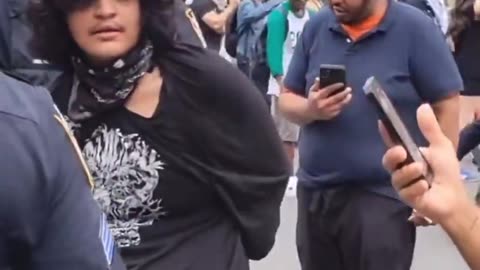 Hamas supporter arrested and goes DEMONIC