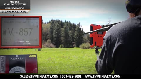 .45ACP Velocity Testing Using the Labradar - Aero Survival Rifle