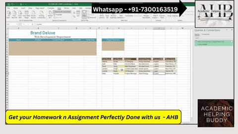 Shelly Cashman Excel Module 7 End of Module Project 2 | Brand Deluxe
