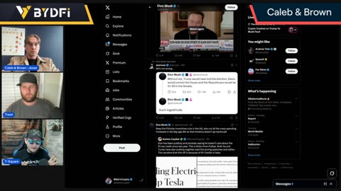 Crypto Crashes on Trump Vs Musk Feud