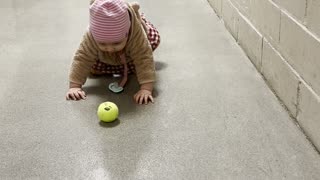Baby Kayla Plays Fetch with Mommy | Adorable Active Baby Clip
