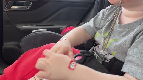 Piper the Frenchie & Toddler Pal Rock ‘True Colours’ in Car || #Frenchie #ToddlerLife