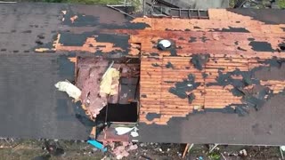 Aftermath of a massive tornado in Tylertown, MS, showcasing the extensive damage left behind.