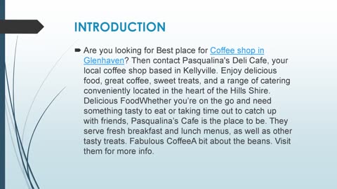 Best Coffee shop in Glenhaven