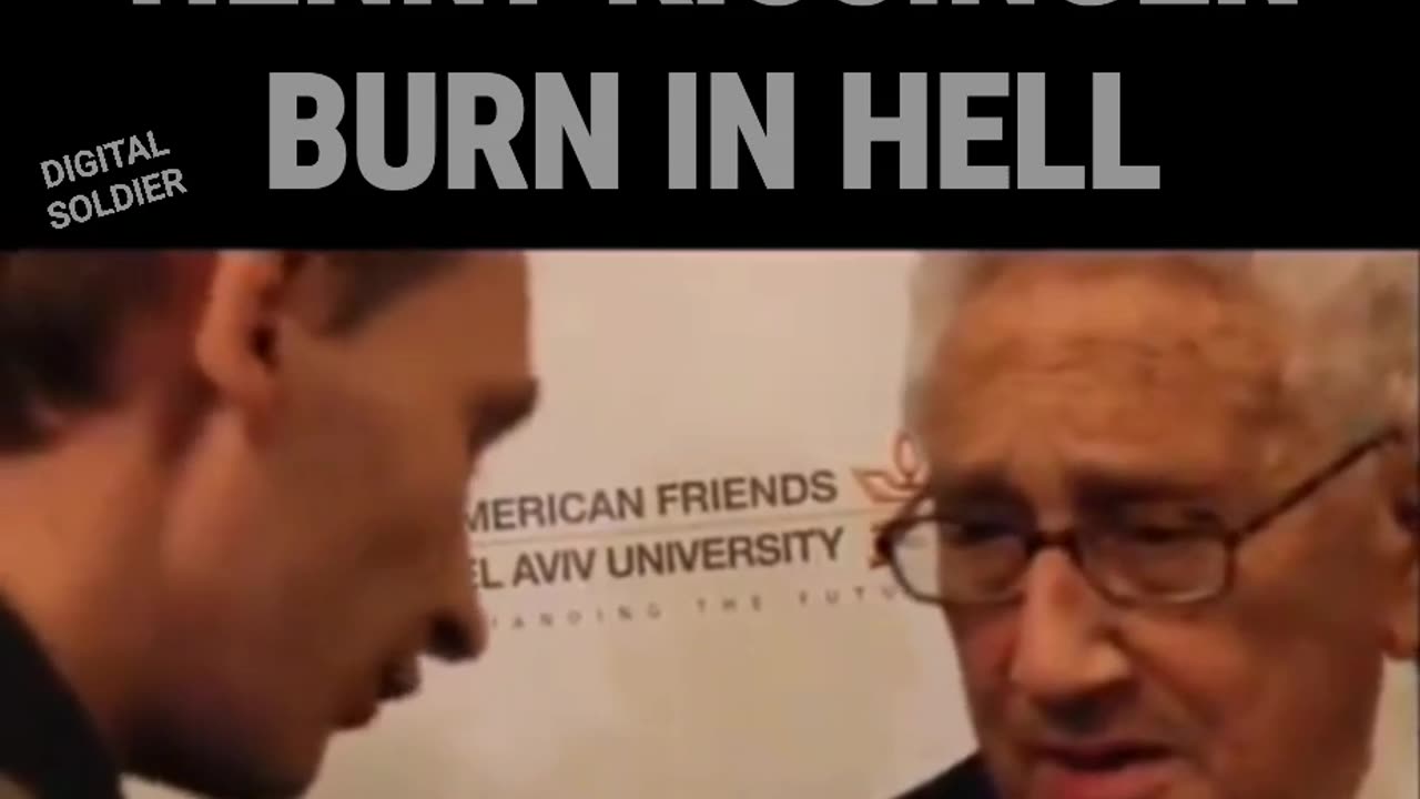 Remember when Henry Kissinger ran away after being confronted about his depopulation agenda?