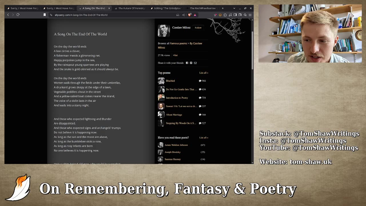 Poems & Musings on Remembrance, Fantasy and The Mundane