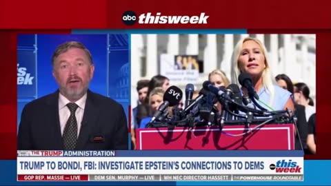 Rep Thomas Massie - Trump is Protecting Friends in Epstein Files