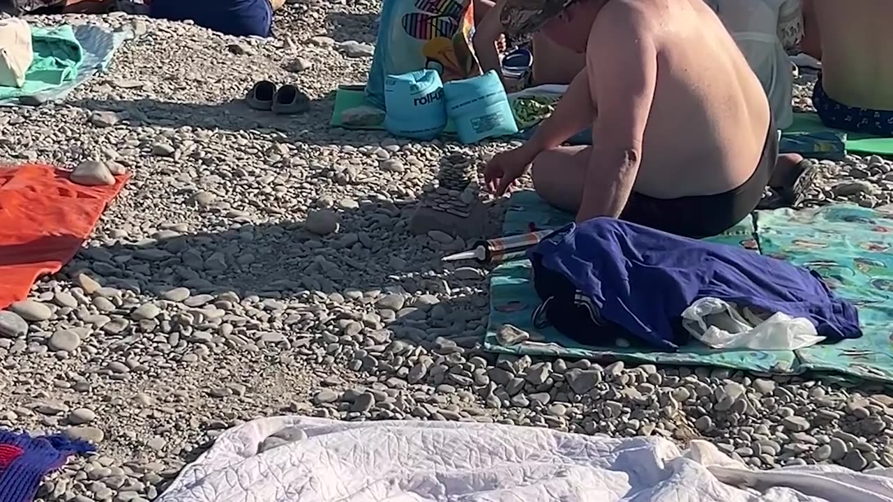 Building a Tower of Stones at the Beach