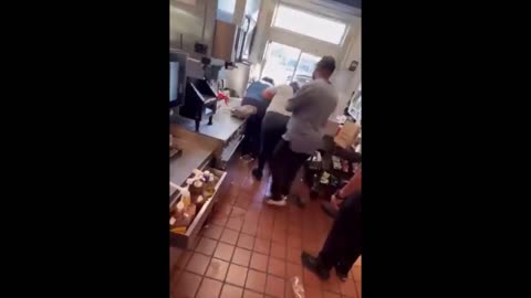 McRatchets Fight Behind the Counter