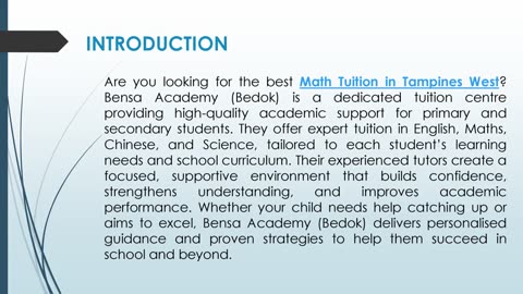 Are you looking for the best Math Tuition in Tampines West?