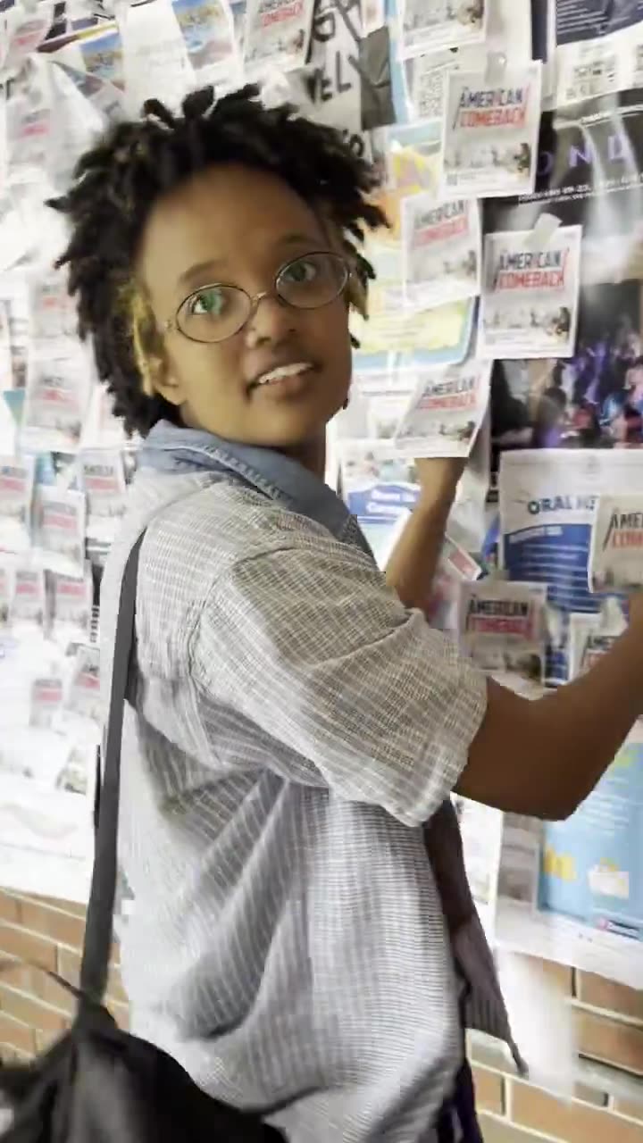 Journalism student caught tearing down posters to Charlie Kirk event
