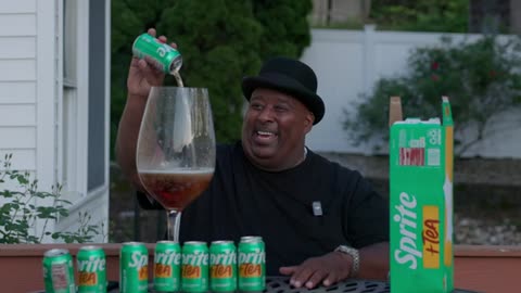 Chugging Nine Cans Of Sprite Plus Tea in a Giant Glass!