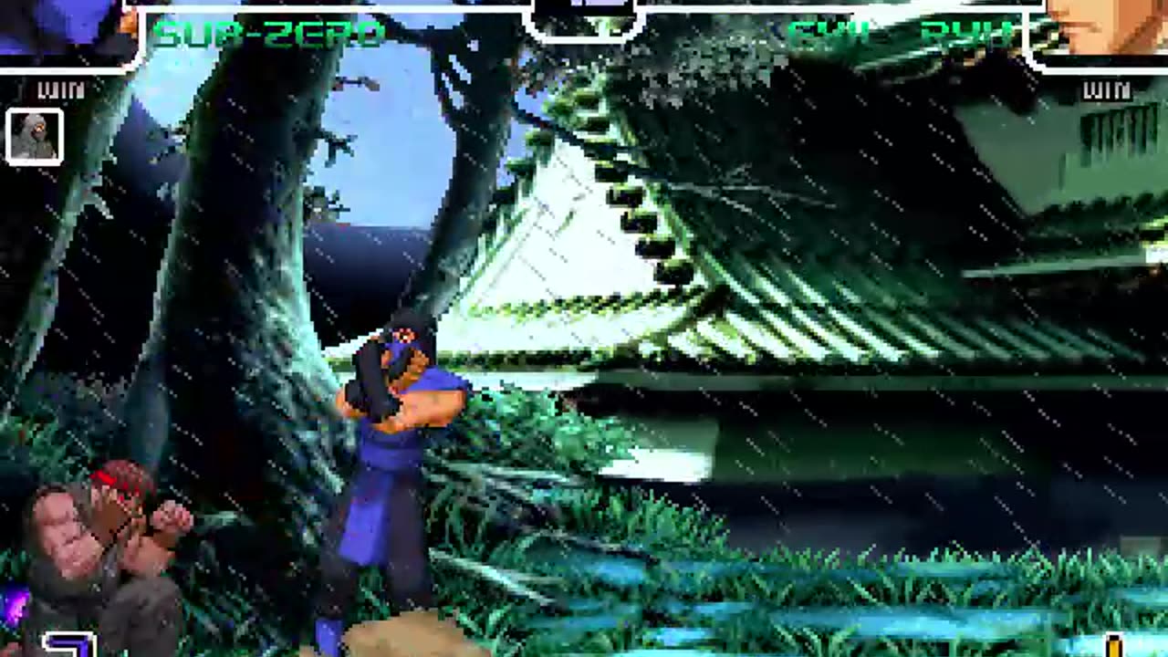 Sub zero and Smoke (Me) vs Evil Ryu
