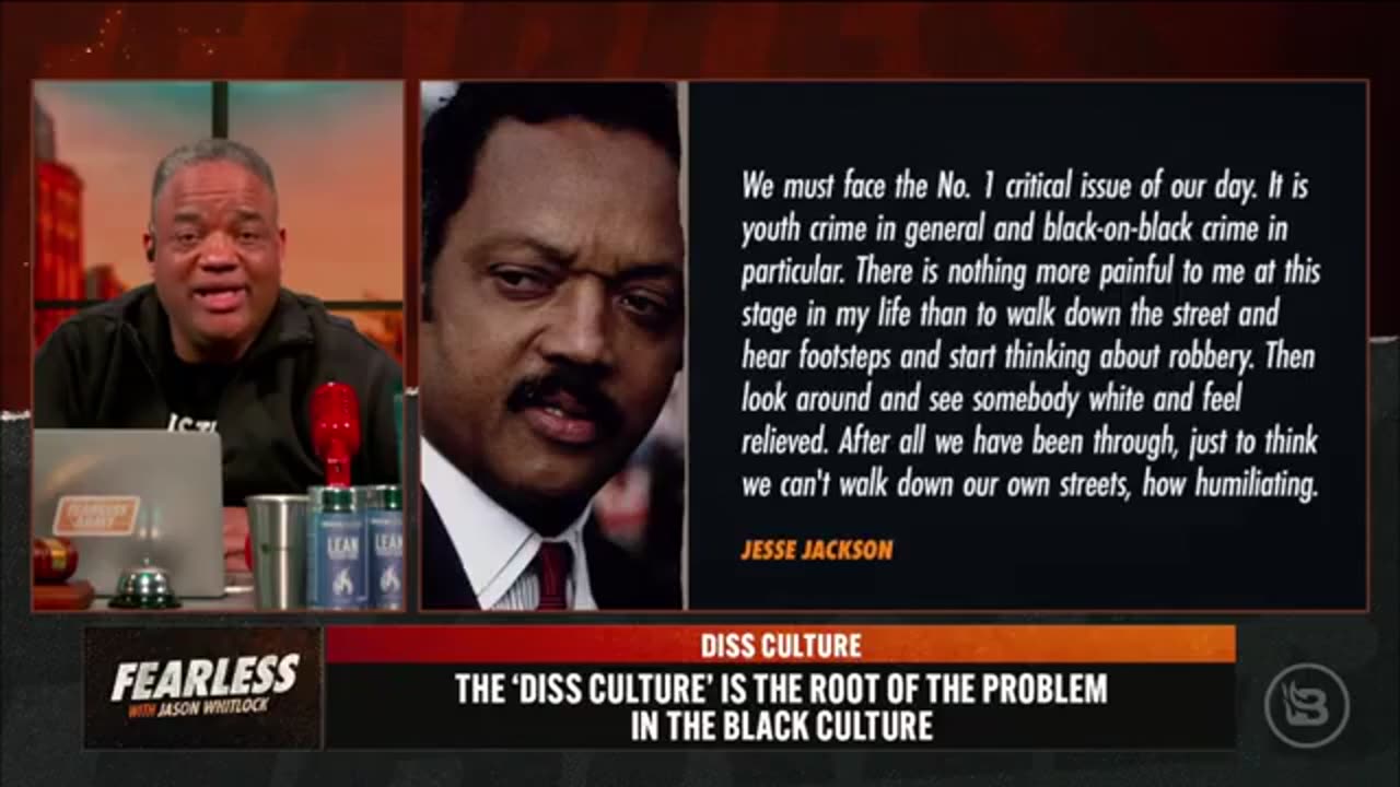 Jason Whitlock makes a parallel between Nick Fuentes & Jesse Jackson regarding Black crime.