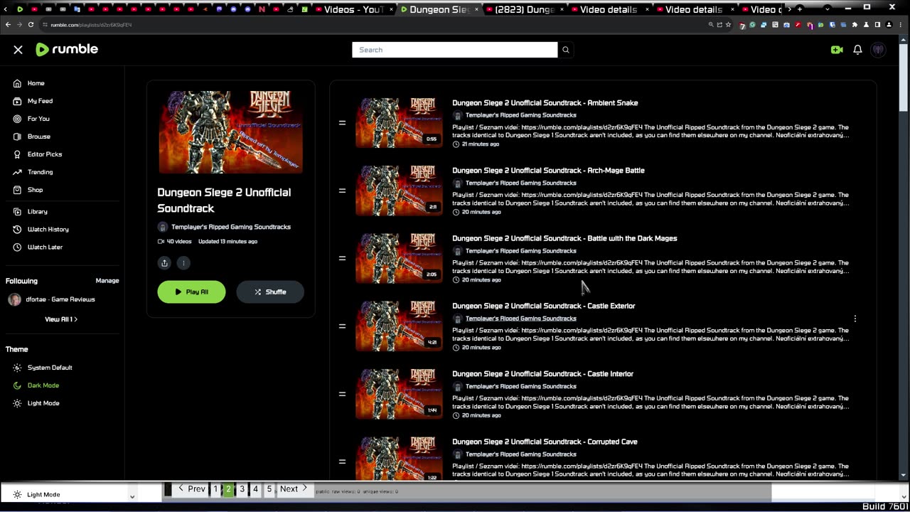 The Dungeon Siege 2 Unofficial Soundtrack is now available on this channel