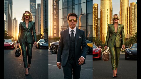Celebrities as Modern Haute Couture Mafia | AI Generated