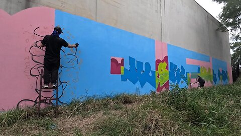 Roller Graffiti Time lapse