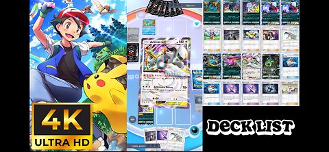 [4K Full Game] Pokémon TCG Pocket Step-Up Battle #3 (Expert) Arceus+Dark VS Kingdra ex Deck